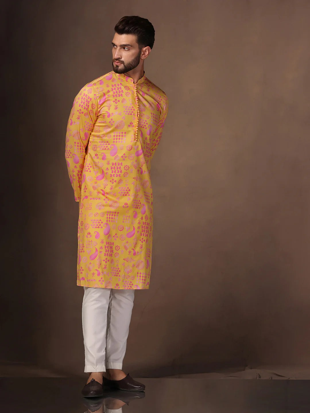 Men's Yellow Haldi Kurta