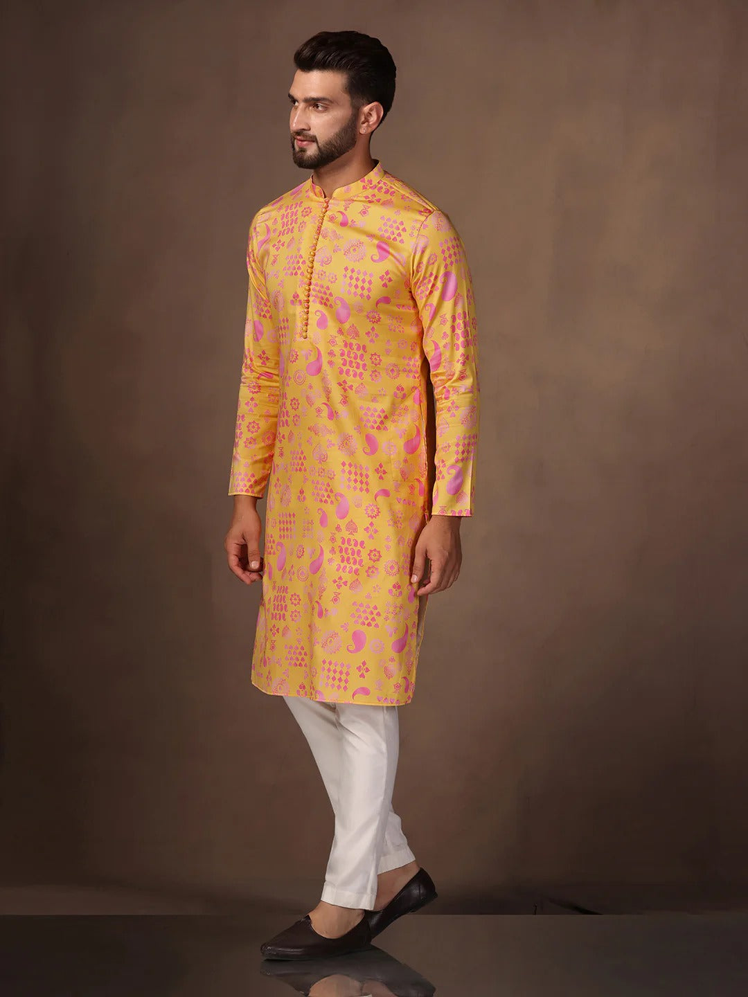 Men's Yellow Haldi Kurta